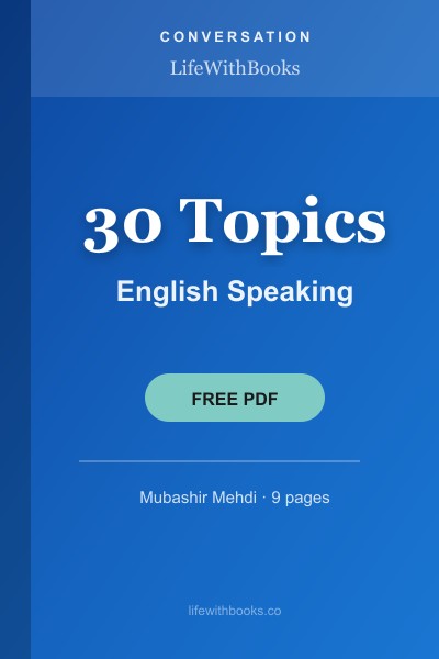 30 Topics for English Conversation cover