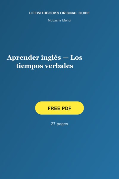 Aprender inglés — Los tiempos verbales cover