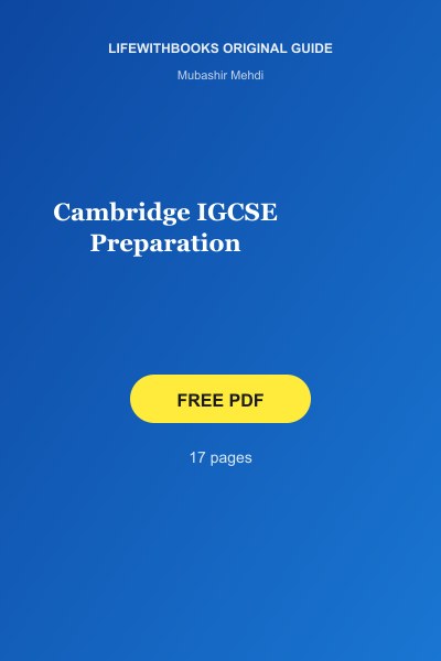 Cambridge IGCSE Preparation cover