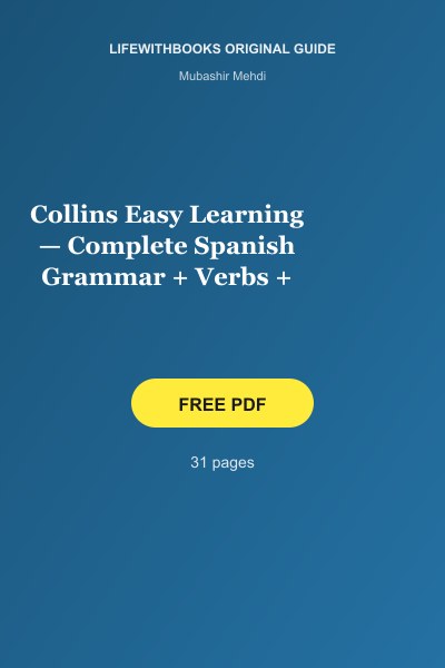 Collins Easy Learning — Complete Spanish Grammar + Verbs + Vocabulary cover