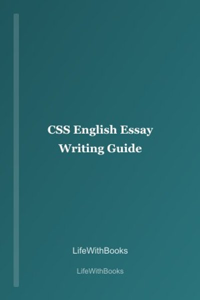 CSS English Essay Writing Guide cover