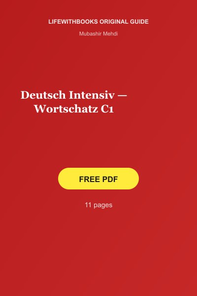 Deutsch Intensiv — Wortschatz C1 cover
