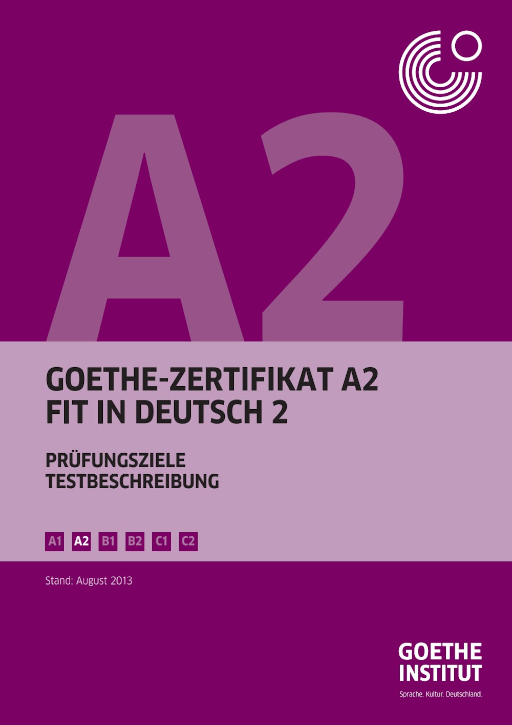 Goethe-Zertifikat A2 — Fit in Deutsch 2 cover