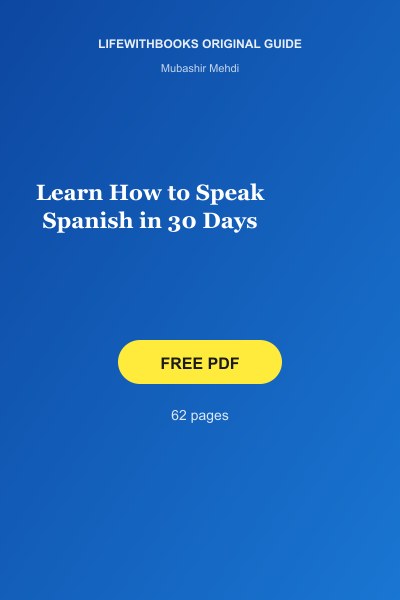 Learn How to Speak Spanish in 30 Days cover
