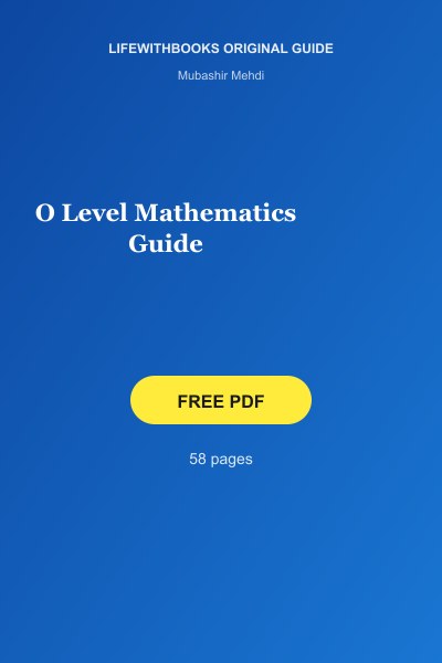 O Level Mathematics Guide cover