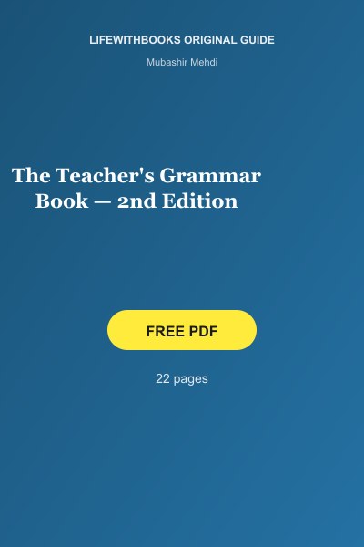 The Teacher's Grammar Book — 2nd Edition cover